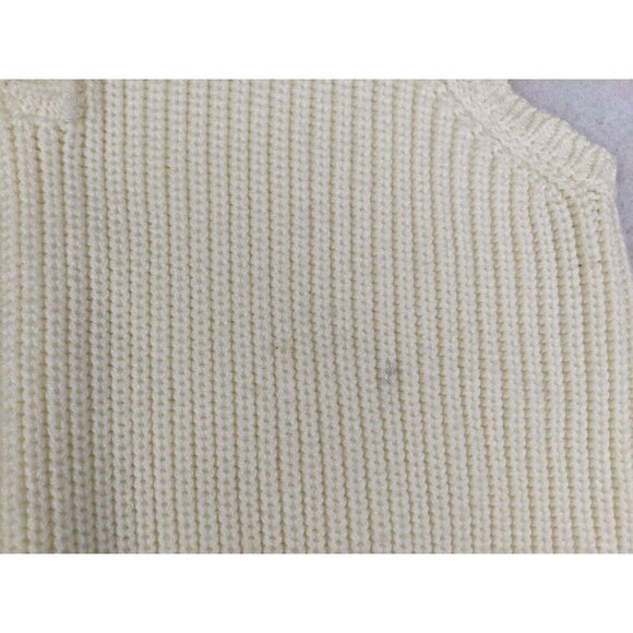 Ms Casuals Vintage Sweater Size Large Vest Ivory White Sleeveless - Picture 7 of 12
